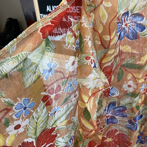 Floral Chiffon Cover Up/Dress - Picture 7 of 12